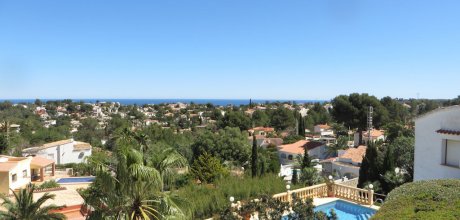 DE 611 Moderne Ferienvilla für 6 Personen mit privatem Pool und Meerblick bei Dénia an der Costa Blanca