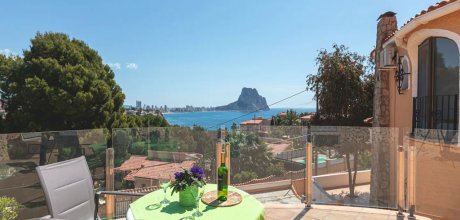 CL 820 Exklusives Ferienhaus für 9 Personen mit einem privaten Pool und Meerblick in Calpe an der Costa Blanca