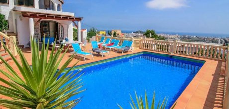 DE 928 Maison de vacances exclusive pour 10 personnes avec piscine privée et vue sur la mer près de Dénia sur la Costa Blanca