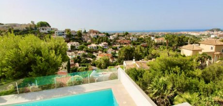 DE 924 Moderna casa de vacaciones para 10 personas con piscina privada y vistas al mar cerca de Dénia en la Costa Blanca en España