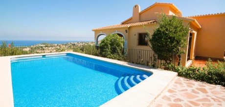 DE 909 Maison de Vacances pour 10 Personnes – 2 Appartements – Piscine Privée et Vue sur la Mer – Dénia, Costa Blanca