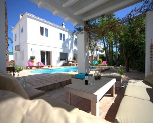 Ferienhaus mit privatem Pool im Hafenviertel von Altea