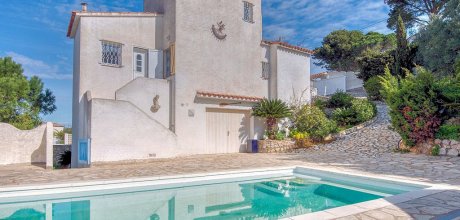 EC 806 Villa pour 8 personnes sur la Costa Brava avec vue sur l`Escala jusqu'à la mer